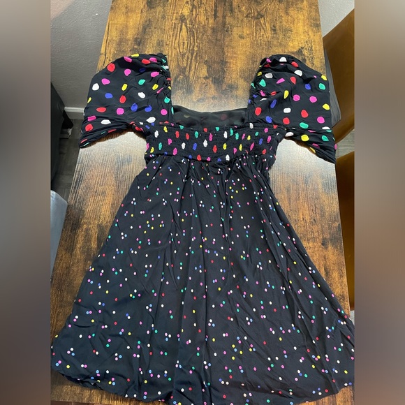 Rixo Polka Dot Long Sleeve Swing Dress - Picture 4 of 14